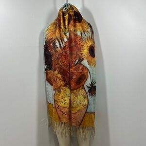 Sunflower Print Scarf